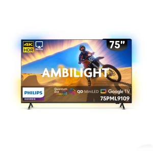 PHILIPS 飛利浦 75吋智慧聯網液晶顯示器 75PML9109+PHILIPS Soundbar TAB5109/96無線藍牙聲霸