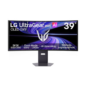 LG 樂金 39GX950B-B 曲面雙模式電競螢幕 (39吋/5K2K/OLED/21:9/5K2K 165Hz/QHD 330Hz/0.03ms/7W喇叭)